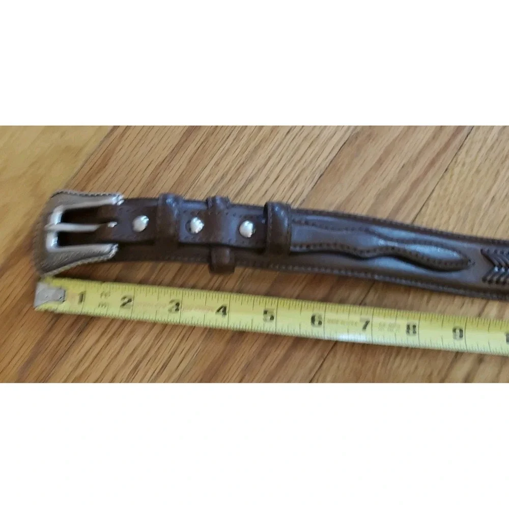 Nocona Belt Co Western Brown Ranger Leather Belt Mens 40 N2476802